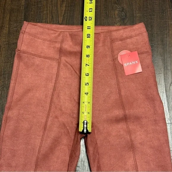 Spanx Faux‎ Suede Leggings Rich Rose Size Small Women - Picture 10 of 12